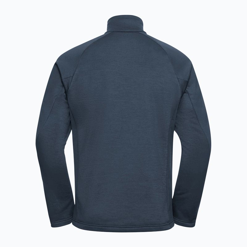 Herren-Trekking-Fleecejacke Jack Wolfskin Peak District Full Zip midnight sky 8