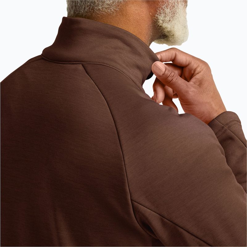 Herren-Trekkingpullover Jack Wolfskin Peak District Full Ziphot choc 5