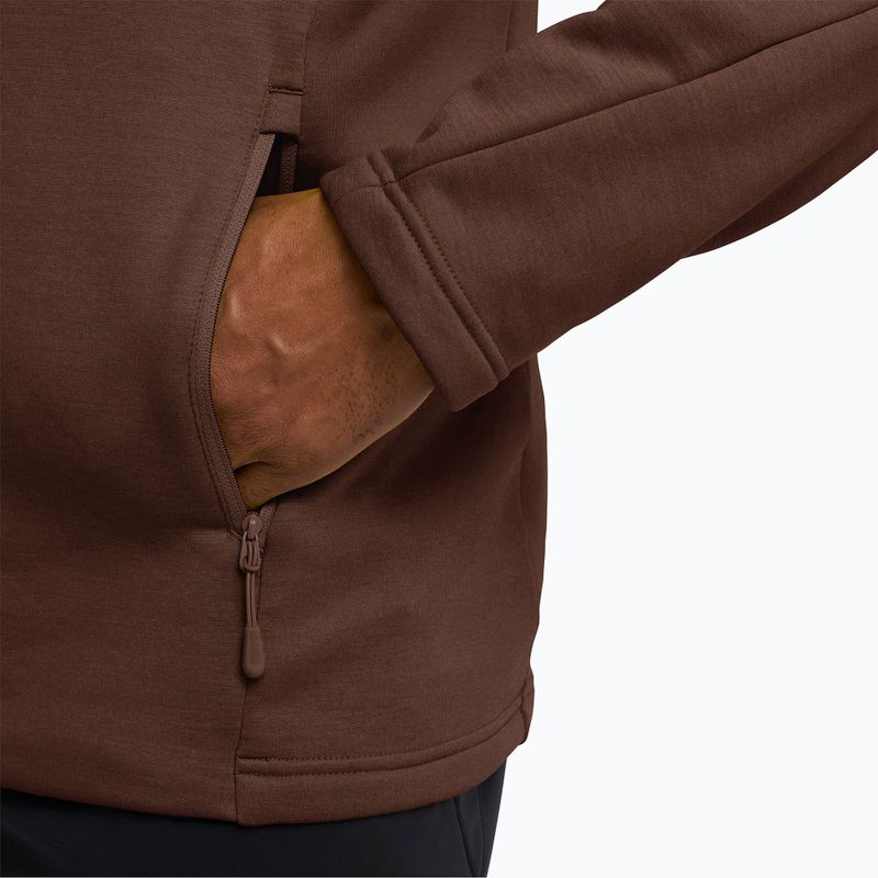 Herren-Trekkingpullover Jack Wolfskin Peak District Full Ziphot choc 6