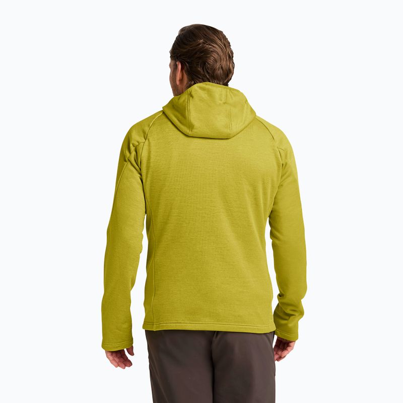 Trekking Hoodie Sweatshirt Herren Jack Wolfskin Peak District Hooded Full Zip chartreuse 3