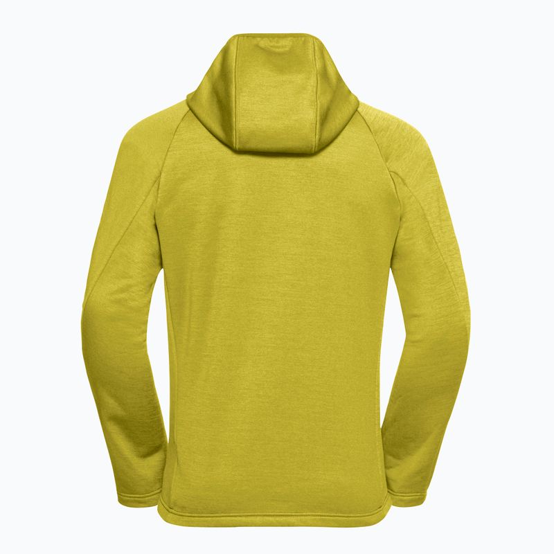 Trekking Hoodie Sweatshirt Herren Jack Wolfskin Peak District Hooded Full Zip chartreuse 8