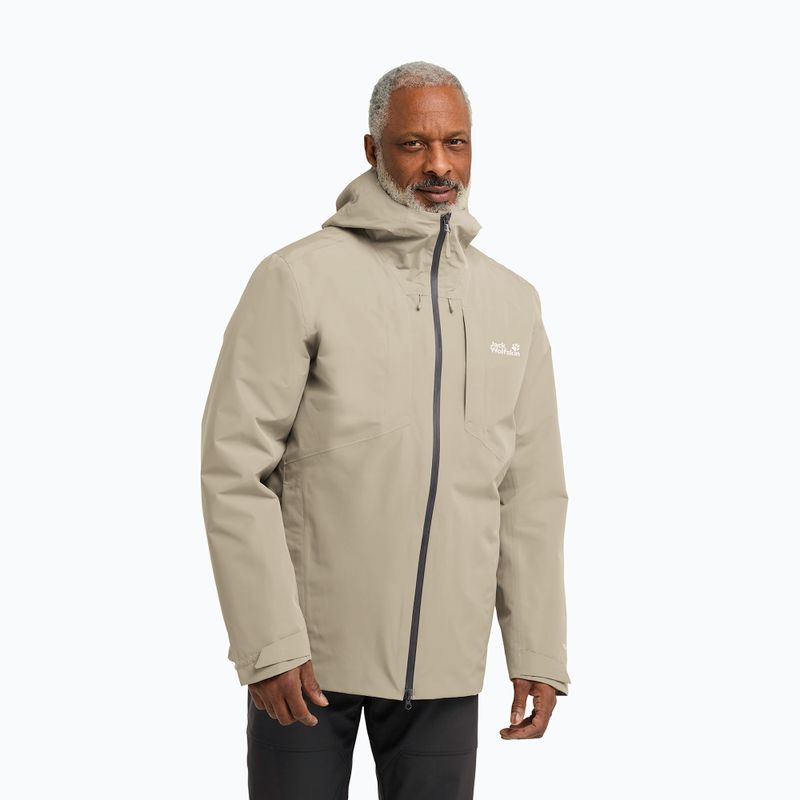 3in1 Herrenjacke Jack Wolfskin Icecape 3In1 Down Rds Leinen