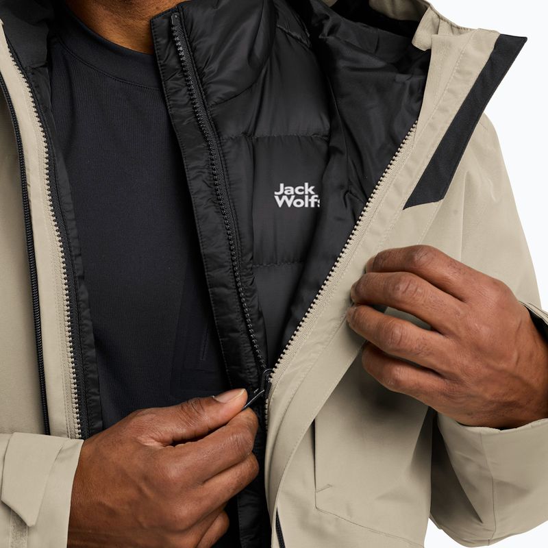 3in1 Herrenjacke Jack Wolfskin Icecape 3In1 Down Rds Leinen 8