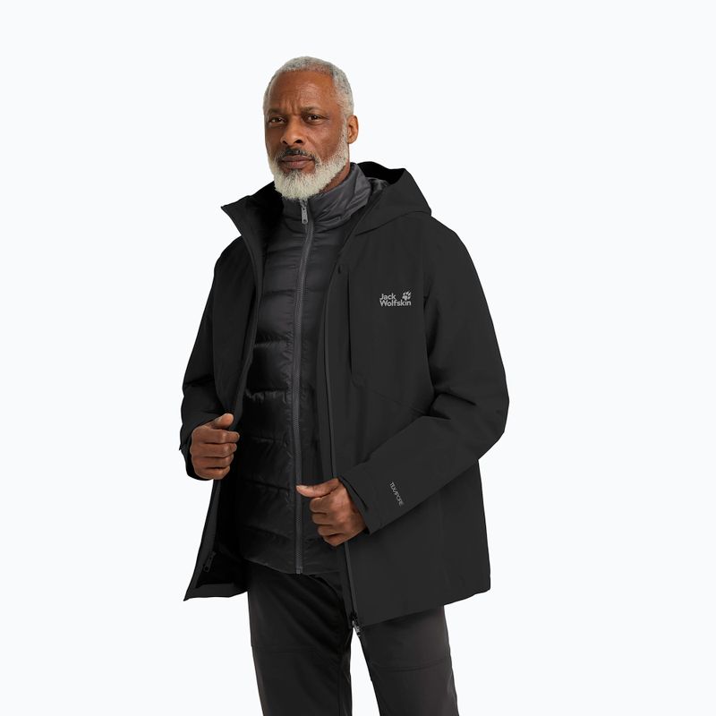 3in1 Herrenjacke Jack Wolfskin Icecape 3In1 Down Rds schwarz 4