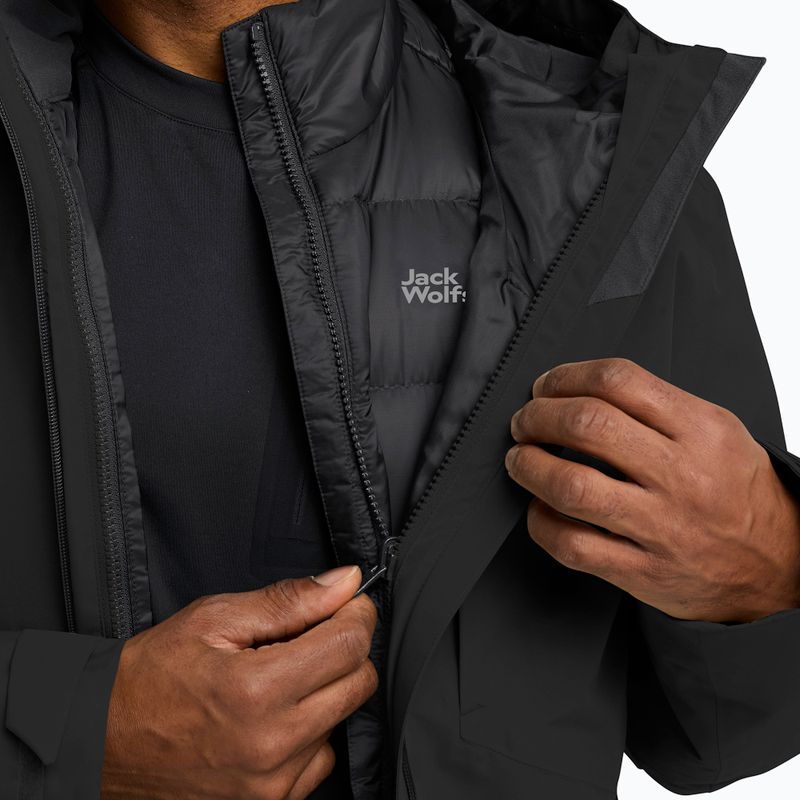 3in1 Herrenjacke Jack Wolfskin Icecape 3In1 Down Rds schwarz 8