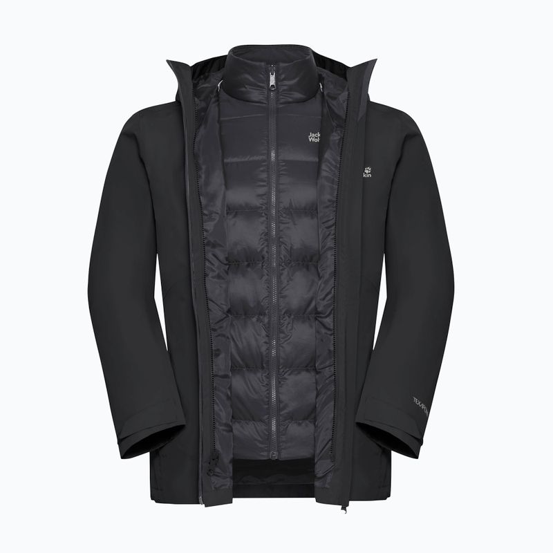 Jacke 3in1 Herren Jack Wolfskin Icecape 3In1 Down Rds black 12
