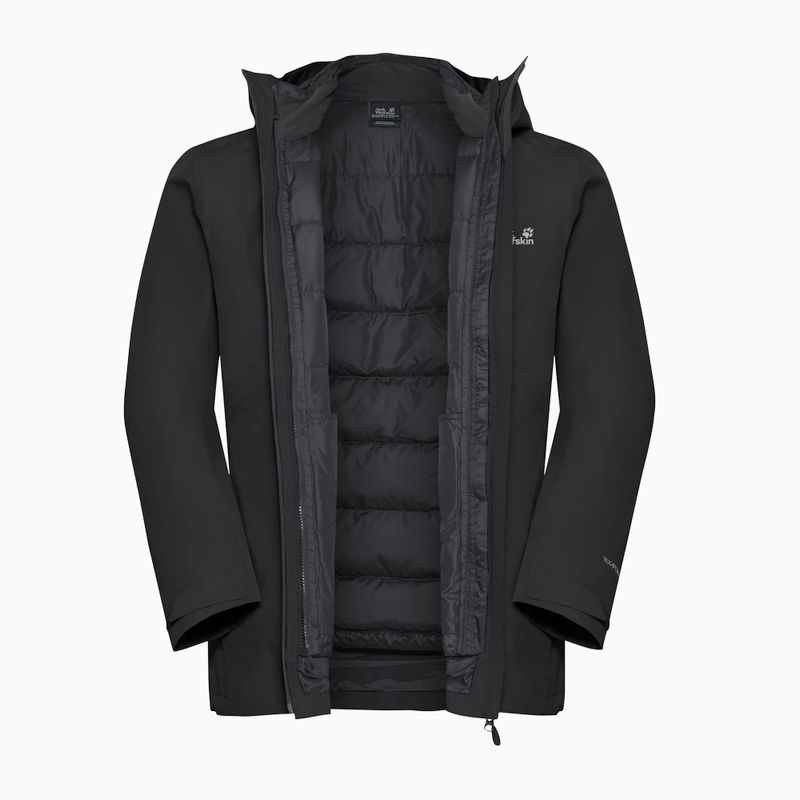 3in1 Herrenjacke Jack Wolfskin Icecape 3In1 Down Rds schwarz 13