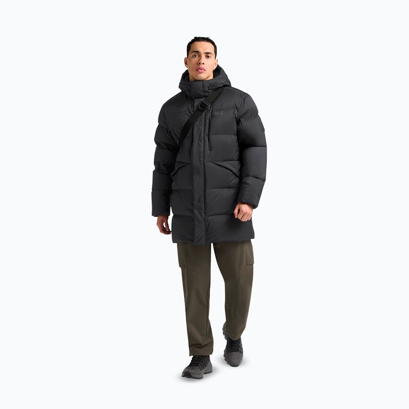 Daunenjacke Herren Jack Wolfskin Icy Hill Coat Rds black 2