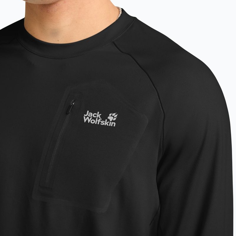 Longsleeve Herren Jack Wolfskin Prelight Trail Crew black 4