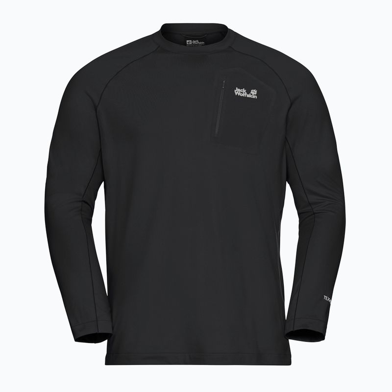 Longsleeve Herren Jack Wolfskin Prelight Trail Crew black 5