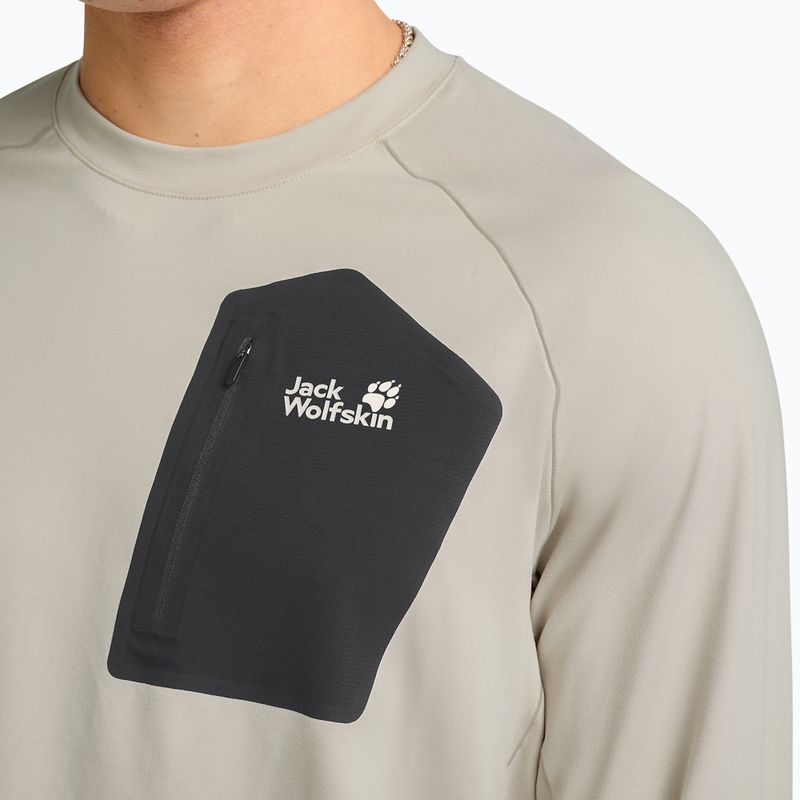 Longsleeve Herren Jack Wolfskin Prelight Trail Crew pale sand 4