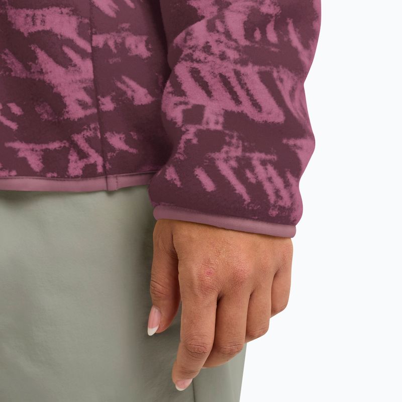 Trekking Hoodie Sweatshirt Damen Jack Wolfskin Big Sky Half Zip raisin 6