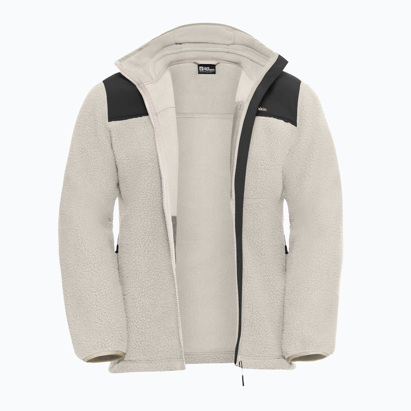 Fleece Hoodie Sweatshirt Herren Jack Wolfskin Kammweg Pile Fz pale sand 9