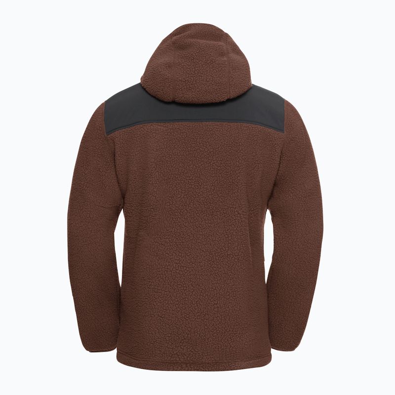 Herren-Fleecejacke Jack Wolfskin Kammweg Pile Fz hot choc 8