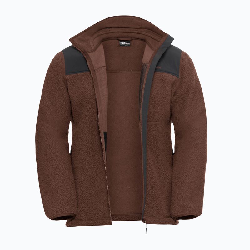 Herren-Fleecejacke Jack Wolfskin Kammweg Pile Fz hot choc 9