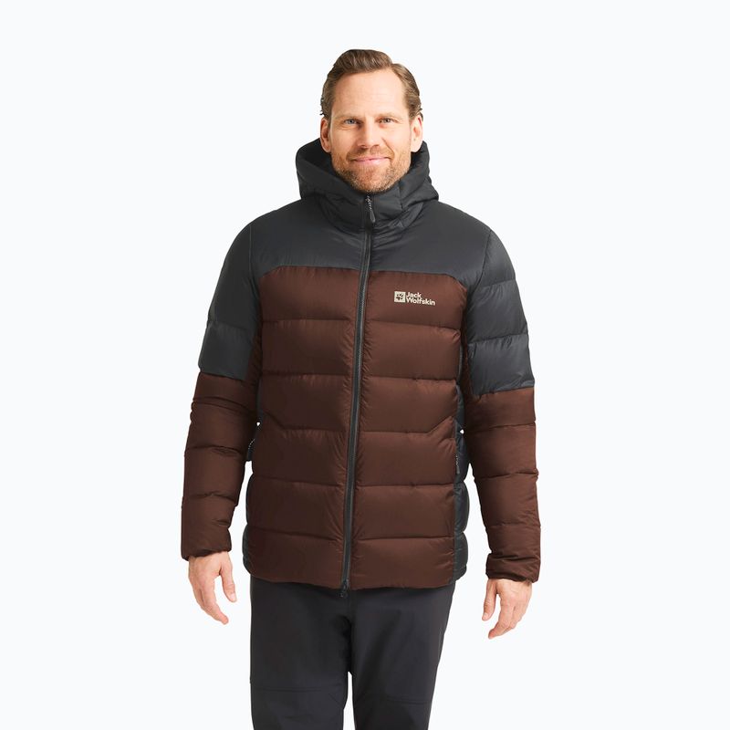 Daunenjacke Herren Jack Wolfskin Nebelhorn Down Hoody hot choc
