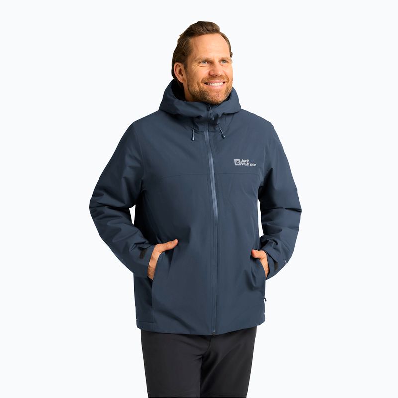 Herren Daunenjacke Jack Wolfskin Wisper Ins midnight sky/dark navy
