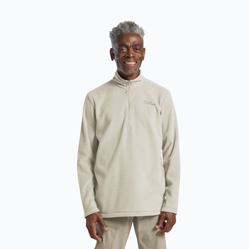 Herren-Trekkingpullover Jack Wolfskin Taunus Hz pale sand