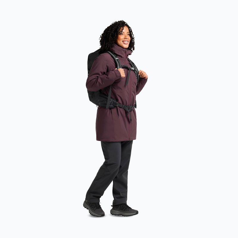 Damen Regenjacke Jack Wolfskin Heidelstein Ins amaranth 2