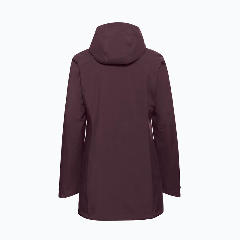 Damen Regenjacke Jack Wolfskin Heidelstein Ins amaranth 8