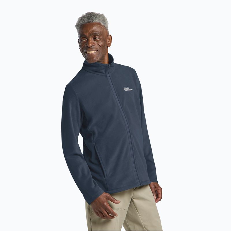 Fleece-Sweatshirt für Herren Jack Wolfskin Taunus Fz midnight sky