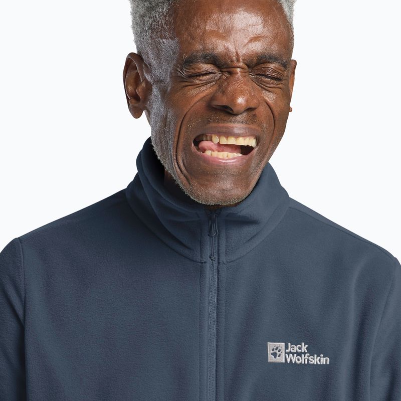 Fleece Hoodie Sweatshirt Herren Jack Wolfskin Taunus Fz midnight sky 4