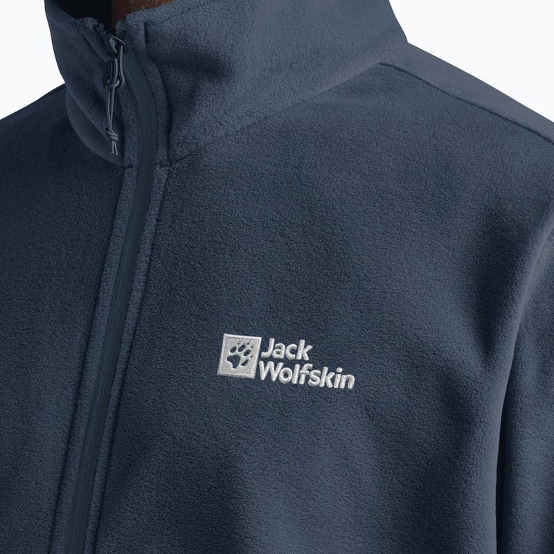 Fleece Hoodie Sweatshirt Herren Jack Wolfskin Taunus Fz midnight sky 5