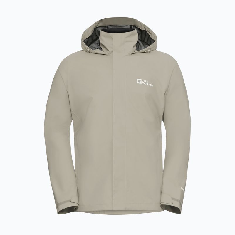 Herren-Regenjacke Jack Wolfskin Trailtime 2L Leinen 7