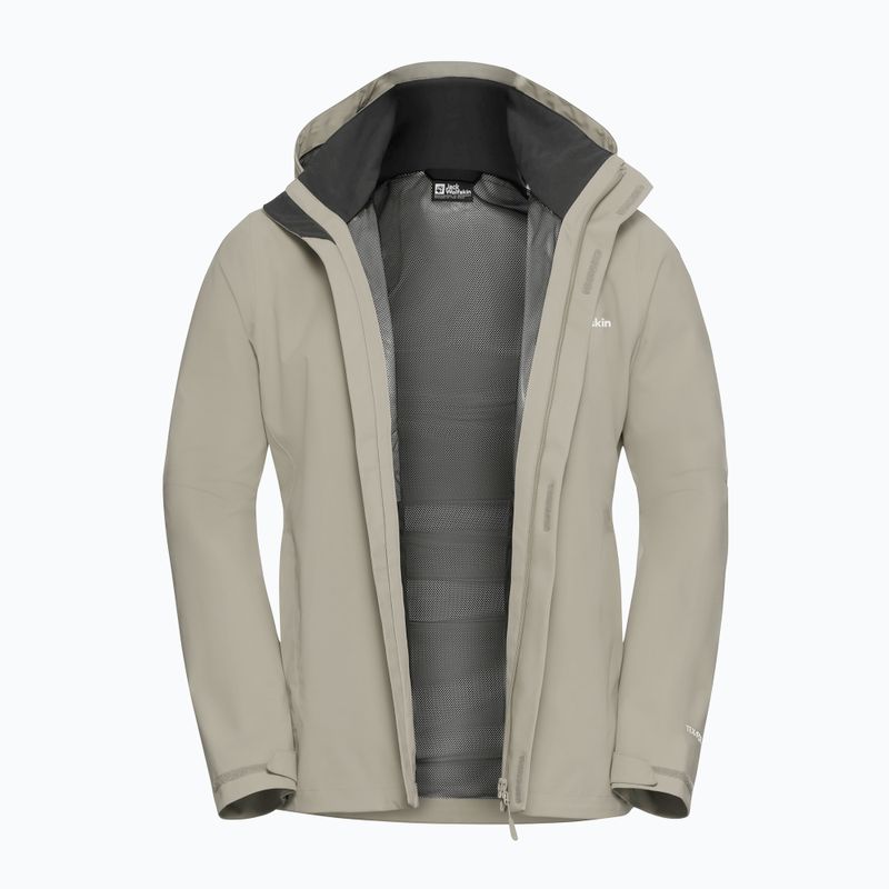 Herren-Regenjacke Jack Wolfskin Trailtime 2L Leinen 9