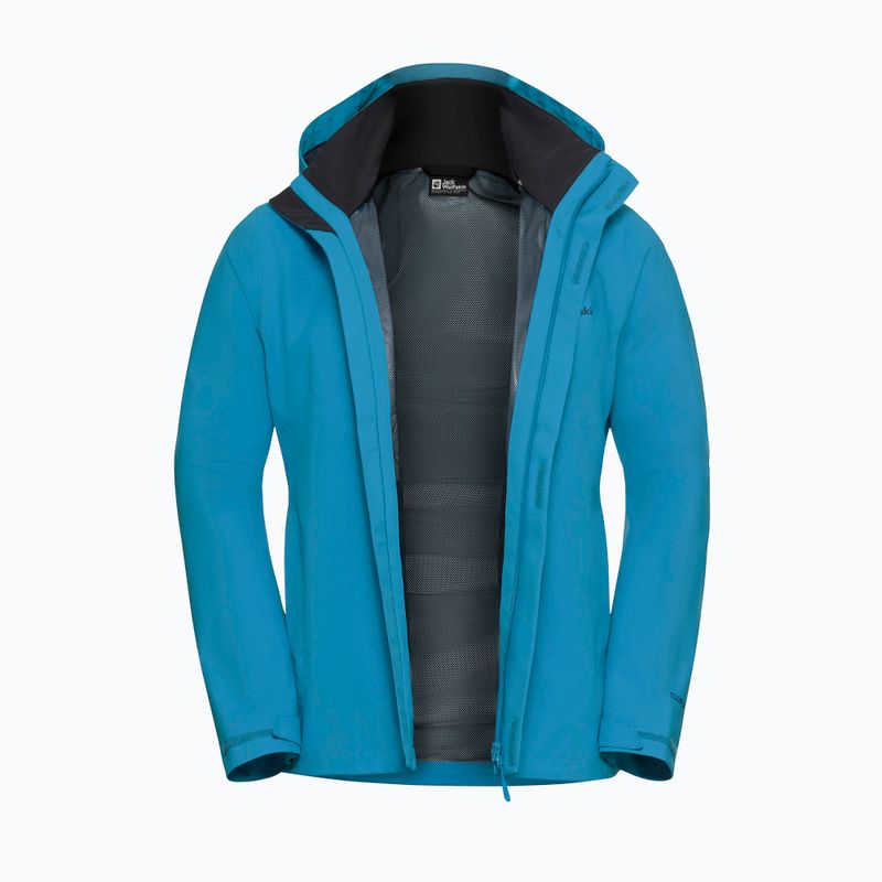 Herren-Regenjacke Jack Wolfskin Trailtime 2L aurora blue 9