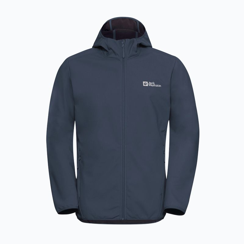 Herren Softshell-Jacke Jack Wolfskin Bornberg Hoody midnight sky 6