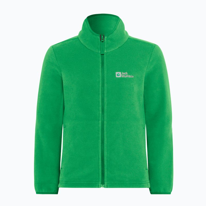 Fleece Hoodie Sweatshirt Kinder Jack Wolfskin Taunus mystic green