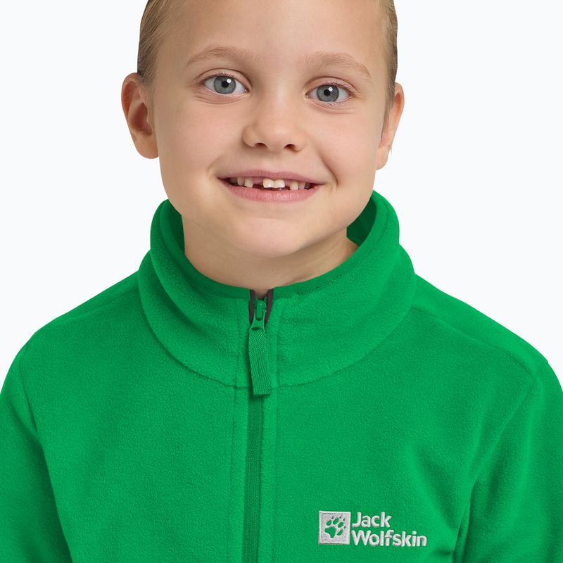 Fleece Hoodie Sweatshirt Kinder Jack Wolfskin Taunus mystic green 12