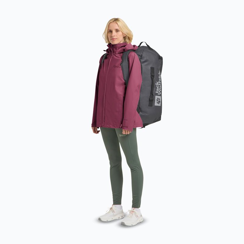 Damen Regenjacke Jack Wolfskin Trailtime 2L raisin 2
