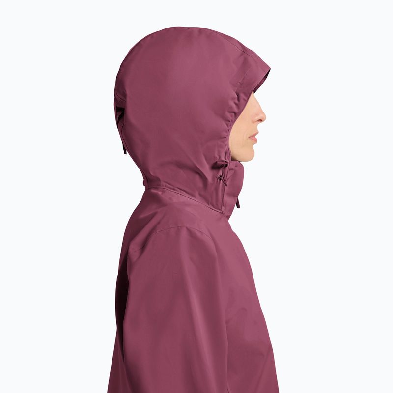 Damen Regenjacke Jack Wolfskin Trailtime 2L raisin 4