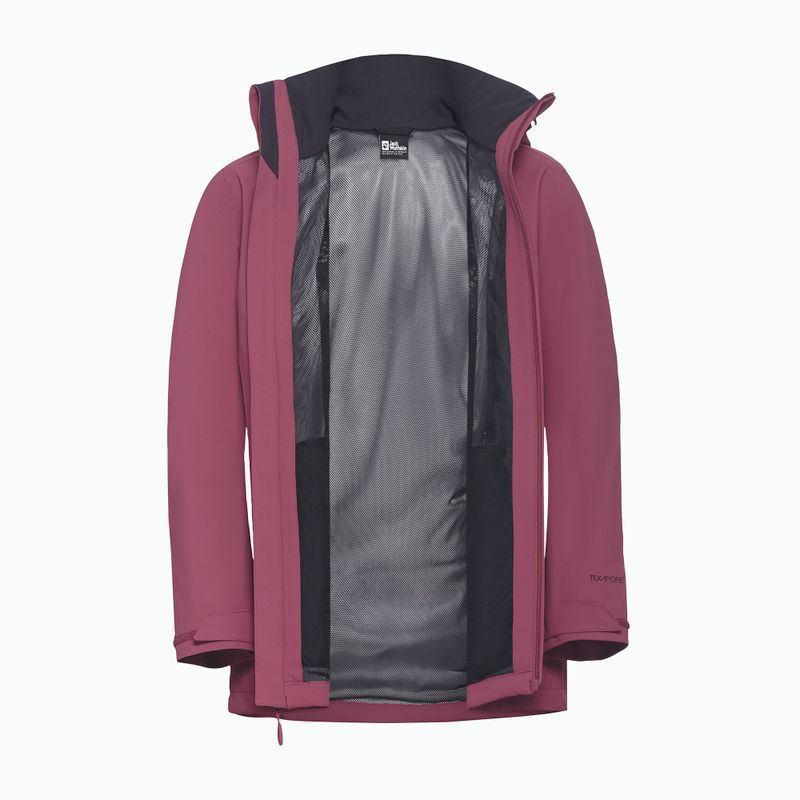 Regenjacke Damen Jack Wolfskin Trailtime 2L raisin 10