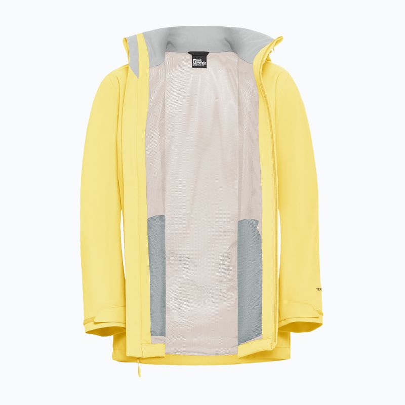 Damen Regenjacke Jack Wolfskin Trailtime 2L lemon ice 10