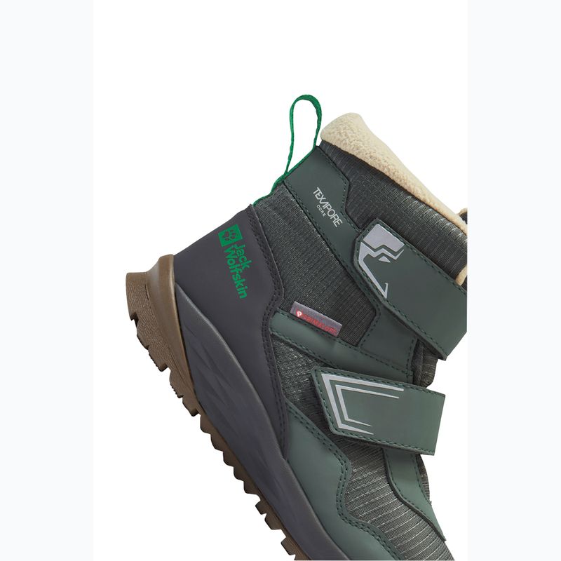 Kinderstiefel Jack Wolfskin Polar Bear-B Texapore Mid Vc mystic green 8