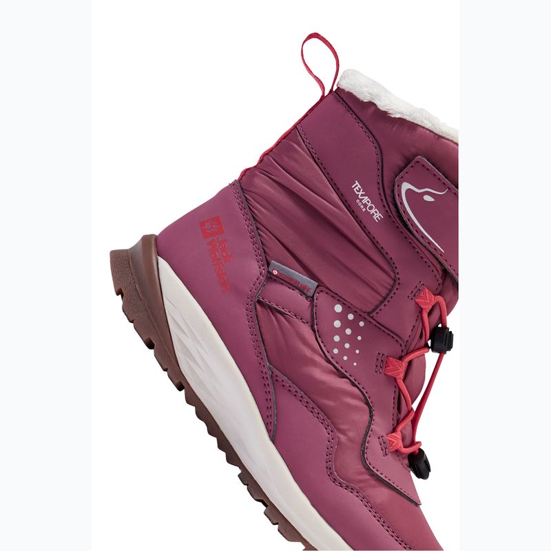 Kinderschuhe Jack Wolfskin Polar Bear-G Texapore High Vc raisin 9