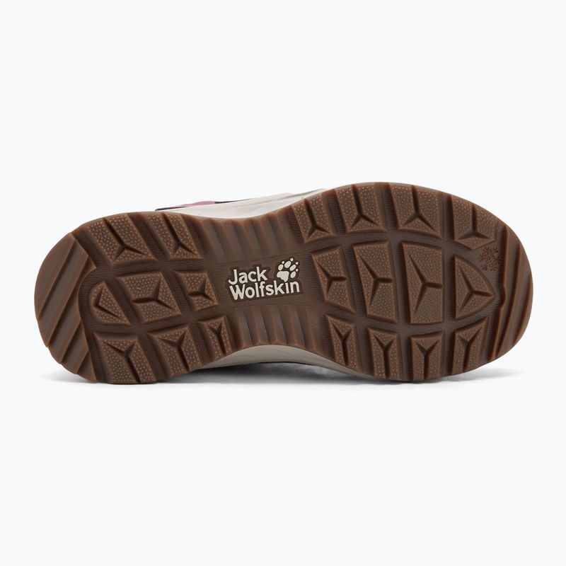 Kinderschuhe Jack Wolfskin Polar Bear-B Texapore Mid Vc raisin 4