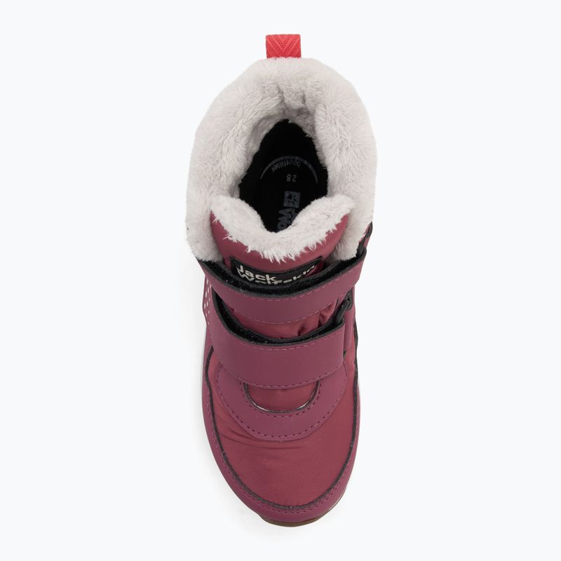 Kinderschuhe Jack Wolfskin Polar Bear-B Texapore Mid Vc raisin 5