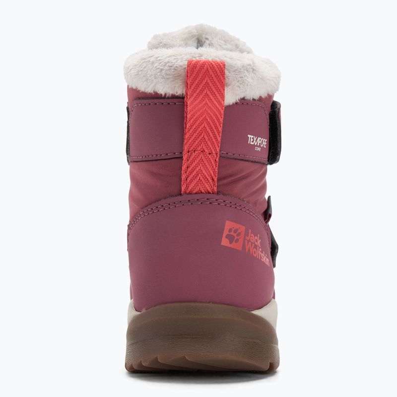 Kinderschuhe Jack Wolfskin Polar Bear-B Texapore Mid Vc raisin 6
