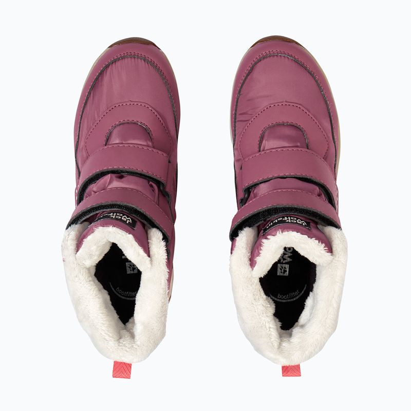 Kinderstiefel Jack Wolfskin Polar Bear-B Texapore Mid Vc raisin 5