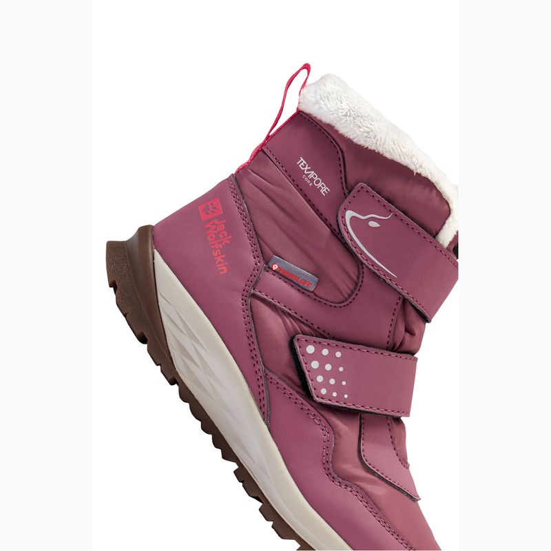 Kinderstiefel Jack Wolfskin Polar Bear-B Texapore Mid Vc raisin 8