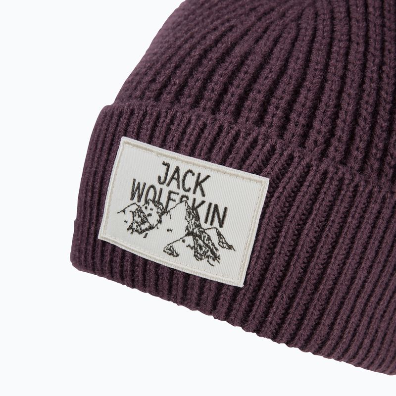 Wintermütze Jack Wolfskin Badge amaranth 3
