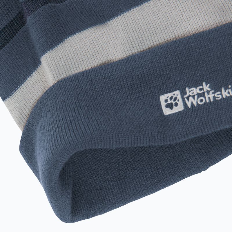 Kinder-Wintermütze Jack Wolfskin Stripy Knit midnight sky 6