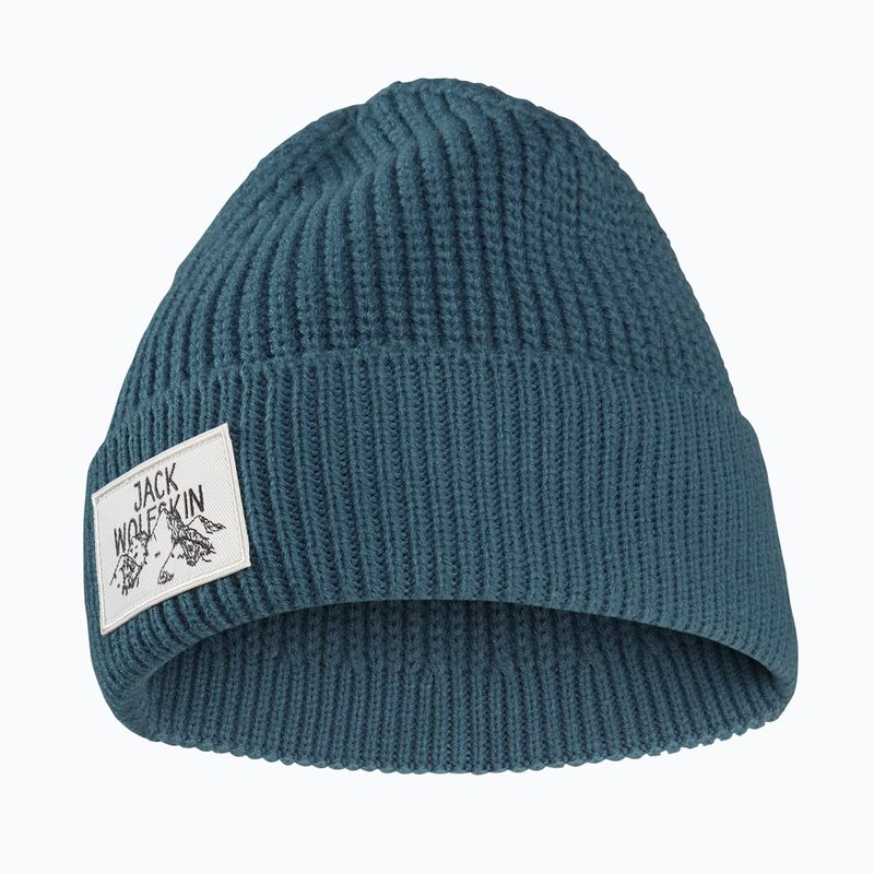 Wintermütze Jack Wolfskin Badge aluminium blau