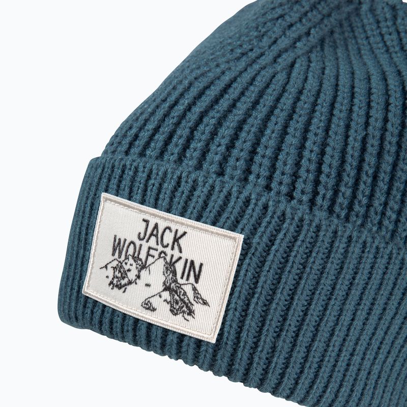 Wintermütze Jack Wolfskin Badge aluminium blau 3