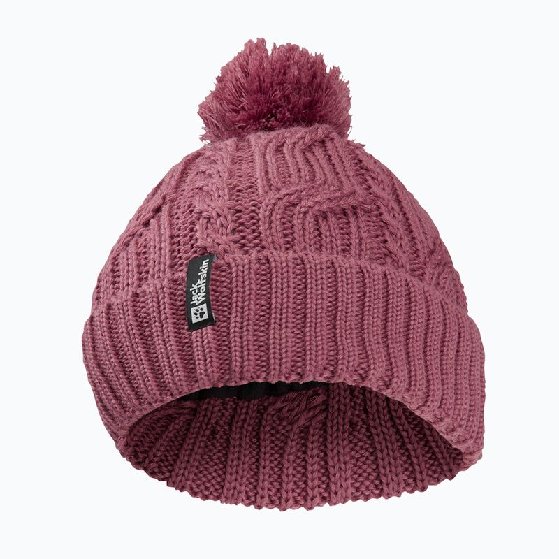 Wintermütze Jack Wolfskin Pompom raisin