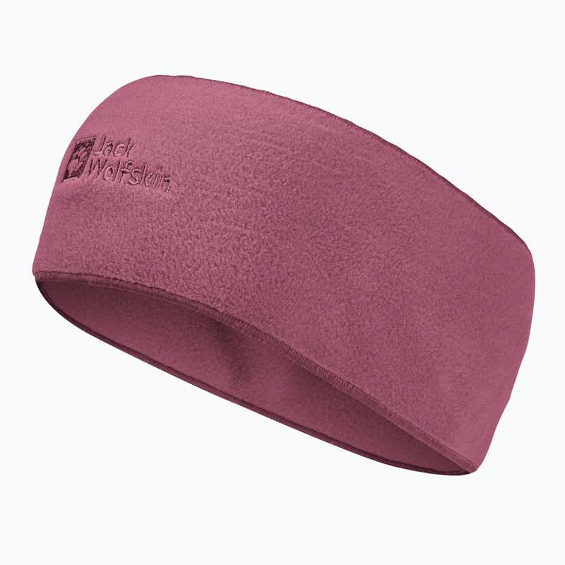 Jack Wolfskin Real Stuff Stirnband aus Fleece in der Farbe Raisin